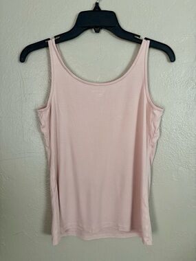 Eileen Fisher Blush Pink Classic Tank Top XS 100% Tencel